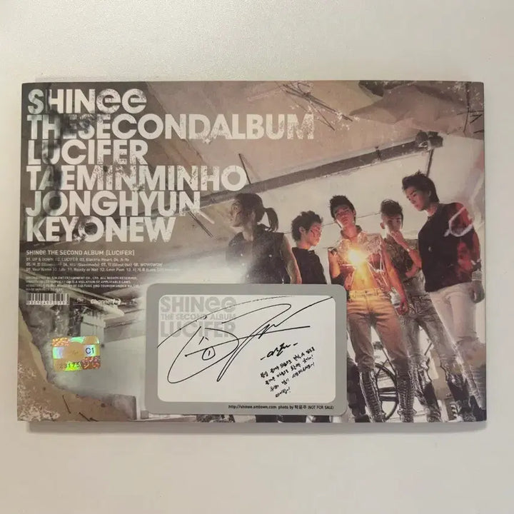 [BUNJANG] SHINee Lucifer Album Onew Photocard / 샤이니 루시퍼 앨범 (온유포카)