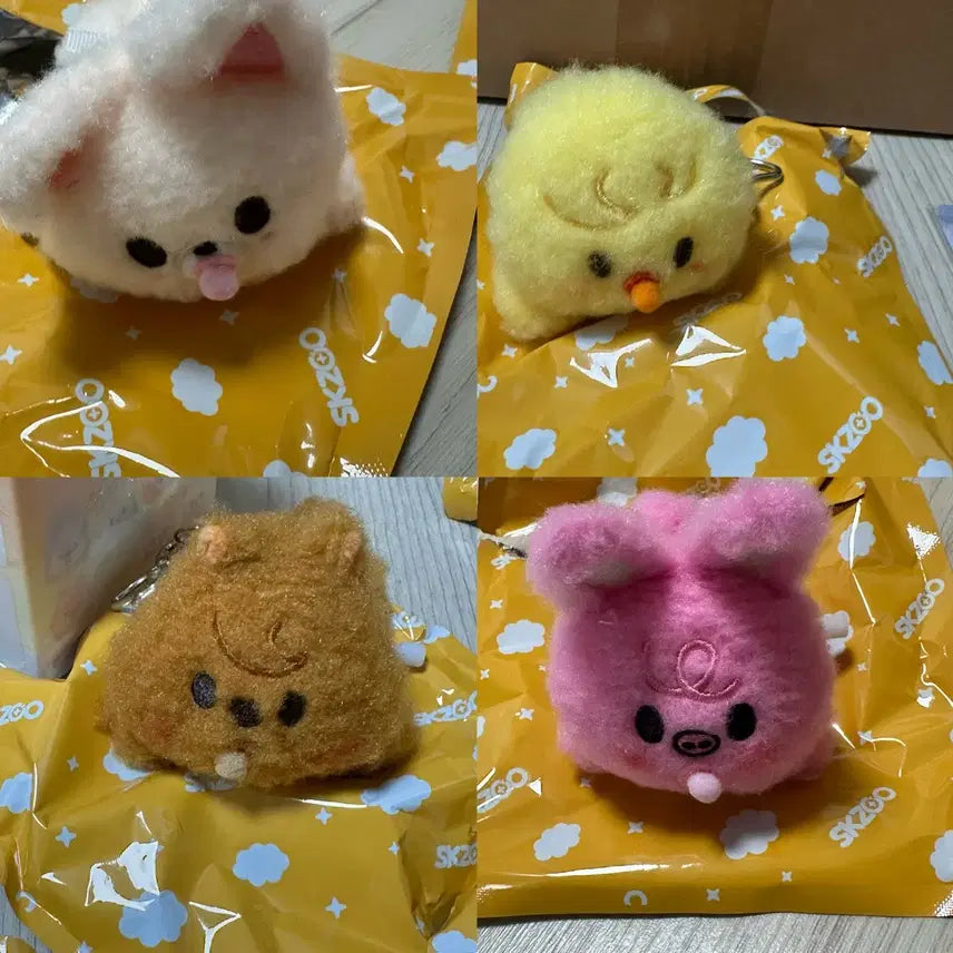[BUNJANG] Stray Kids Spring Drive Plush Bundle Set / 일관 스키즈 스키주 태엽 플러쉬 4개 같이