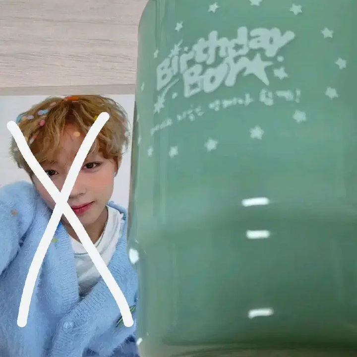 [BUNJANG] Park Jihoon Birthday Cafe Milk Glass / 박지훈 생일 md 생카 밀크글라스