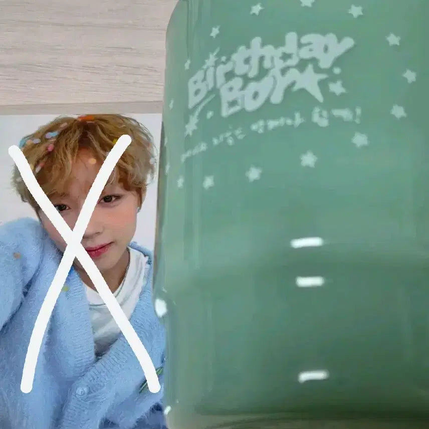 [BUNJANG] Park Jihoon Birthday Cafe Milk Glass / 박지훈 생일 md 생카 밀크글라스