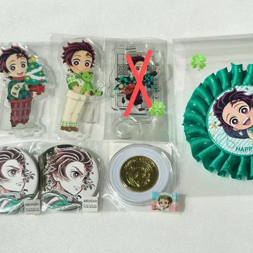 [BUNJANG] Demon Slayer Tanjiro Acrylic Set - White Day, Birthday, Christmas Web Lottery / 귀멸의칼날 탄지로 아크릴 세트 화이트데이 생일 크리스마스 웹쿠지