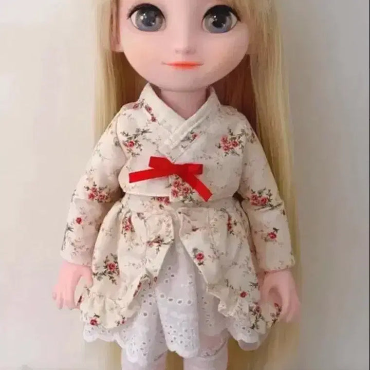 [BUNJANG] Disney Baby Doll Elsa Wig Rerooted Repainted Outfit Doll Set / 택포3.5) 디즈니 베이비돌 엘사 식모 리페인팅 의상 옷 인형 세트