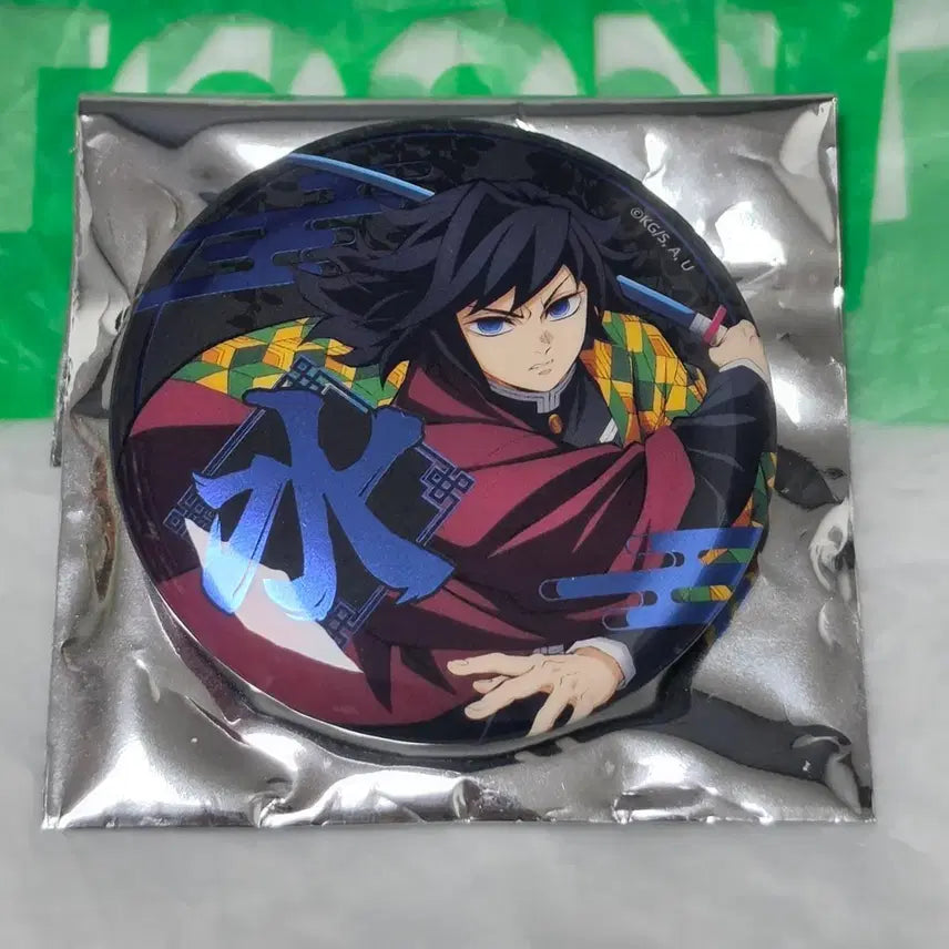 [BUNJANG] Demon Slayer: Kimetsu no Yaiba Giyu Tomioka Can Badge / 귀멸의칼날 팝업스토어 기유 캔뱃지 팔아요!!