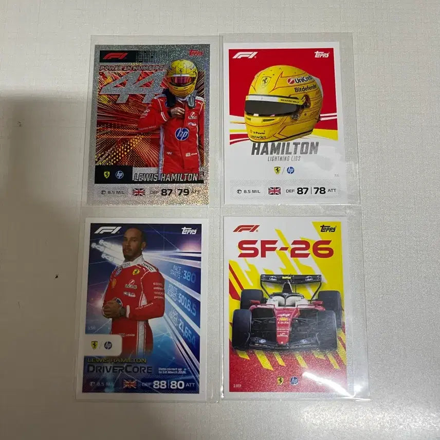 [BUNJANG] Topps Turbo Attax F1 Sports Trading Cards - Lewis Hamilton / 페라리 루이스 해밀턴 26 F1 탑스 터보 어택스 스포츠 카드 Topps turbo attax Sports cards