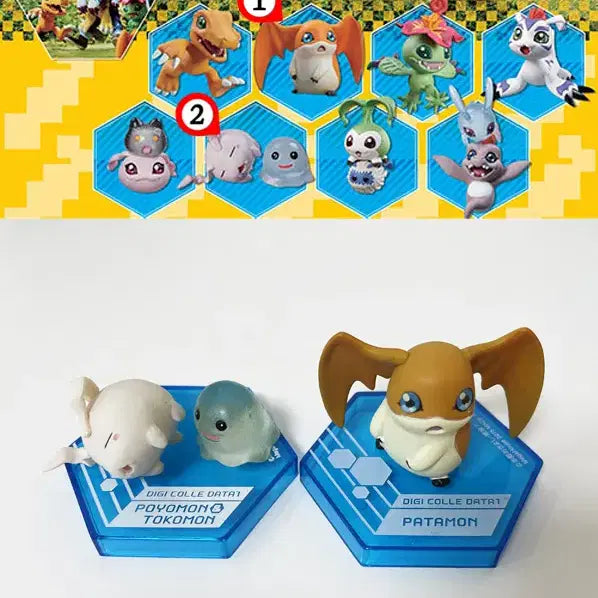 [BUNJANG] Digicolle DATA 1 Tokomon, Unimon, Patamon Set / 디지코레 DATA 1 토코몬 유니몬 파닥몬