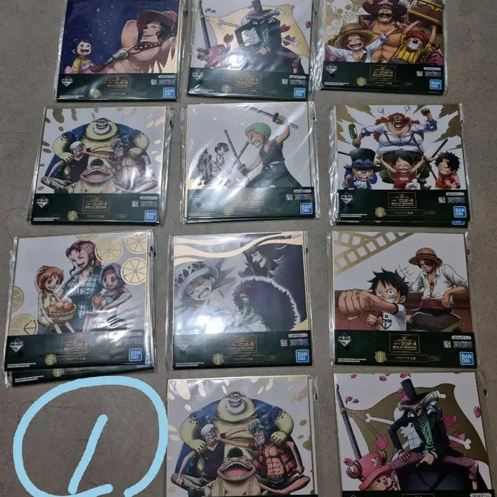 [BUNJANG] One Piece Best of Omnibus H Prize Gold Foil Shikishi / 원피스 베스트 오브 옴니버스 H상 금박 색지