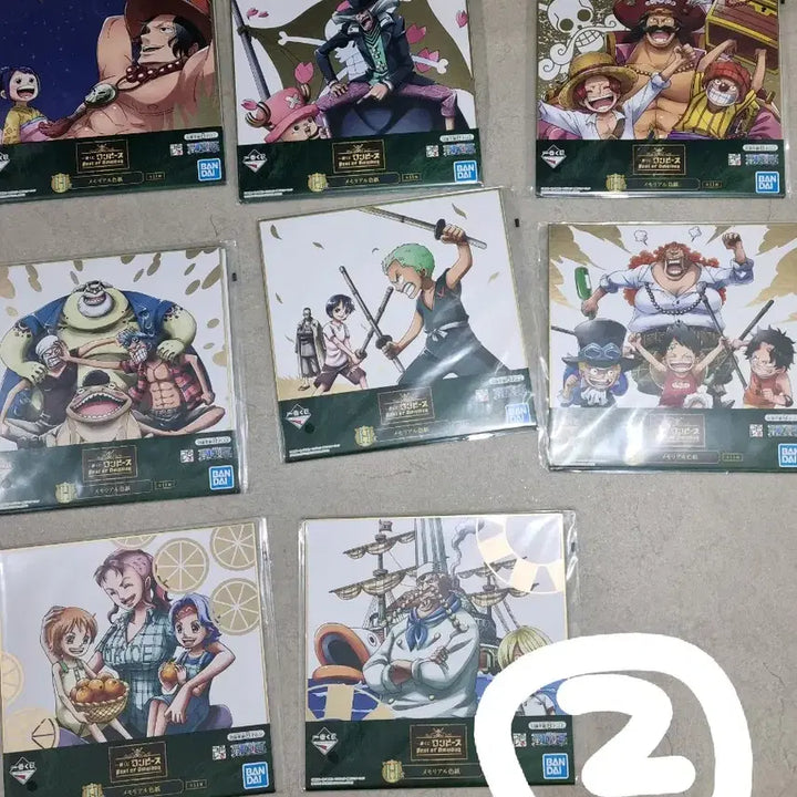 [BUNJANG] One Piece Best of Omnibus H Prize Gold Foil Shikishi / 원피스 베스트 오브 옴니버스 H상 금박 색지