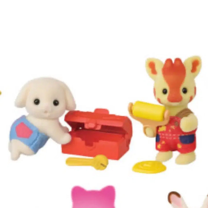 [BUNJANG] Sylvanian Families Baby Peacock Architect Blind Bag Flora Rabbit / 실바니안 아기 공작 건축가 블라인드백 기린 플로라 토끼