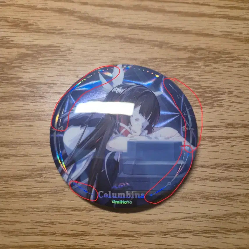 [BUNJANG] Genshin Impact Colombina Can Badge / 원신 콜롬비나 캔배지 캔뱃지
