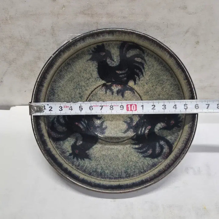 [BUNJANG] Antique Celadon Porcelain Bowl with Chicken Motif / [도자기공주골동품] 닭문양 도자기완 중국도자기 (567번)+++ 네