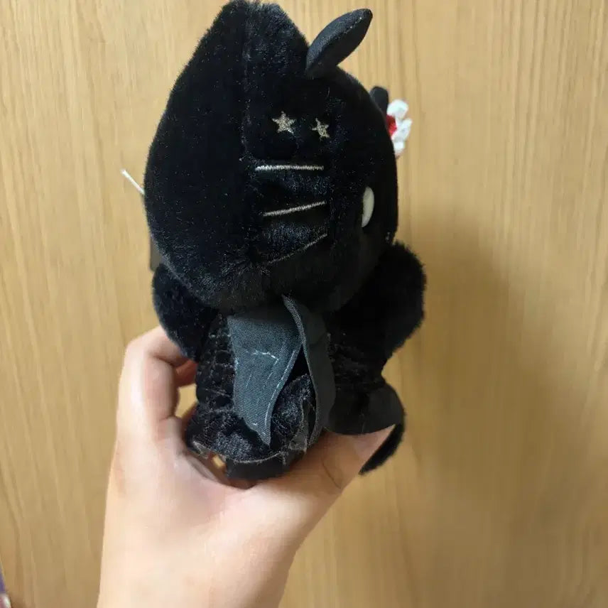 [BUNJANG] Hello Kitty Black Angel Plush Doll / 헬로키티 블랙 엔젤 인형
