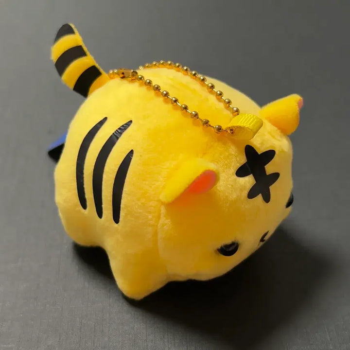[BUNJANG] Mini Yellow Tiger Plush Keychain / 미니 옐로우 타이거 인형 키링