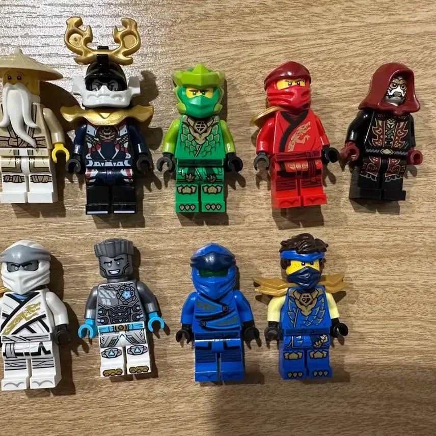 [BUNJANG] LEGO Ninjago Minifigure Bundle Set (9 pieces) / 레고 닌자고 미니피겨 일괄 9개