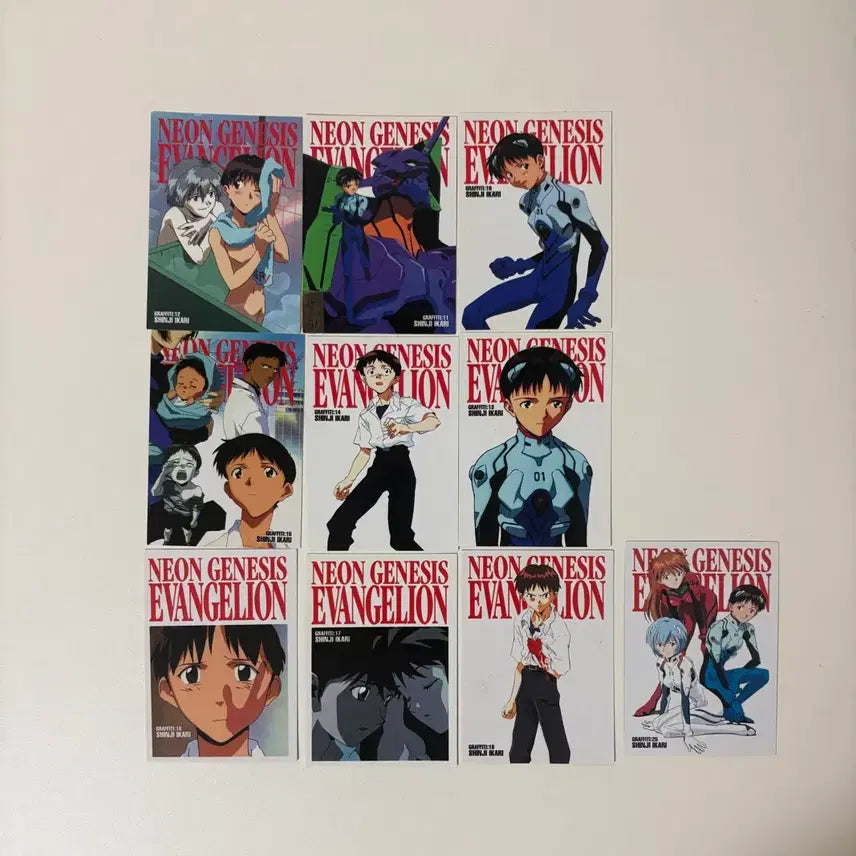 [BUNJANG] Evangelion Shinji Ikari Graffiti Complete Card Bundle Set / 에반게리온 에바 이카리 신지 그래피티 컴플리트 카드 일괄