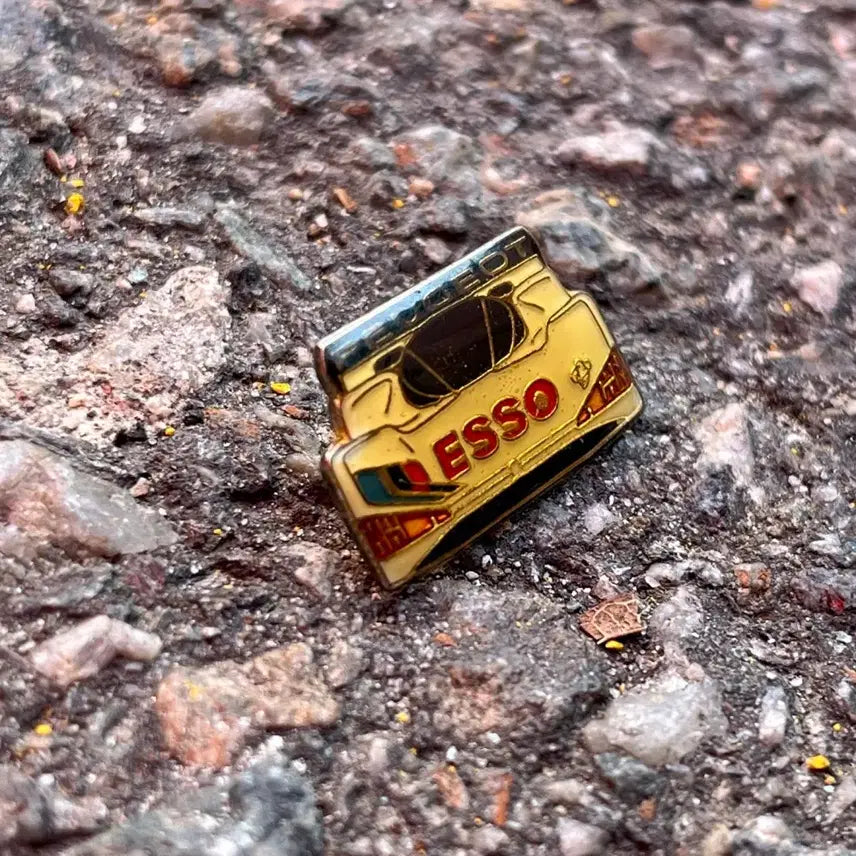 [BUNJANG] Peugeot x Esso Racing Car Vintage French Badge Pin Brooch / PEUGEOT X ESSO 에쏘 푸조 레이싱카 프랑스뱃지 빈티지뱃지 핀브로치 A254