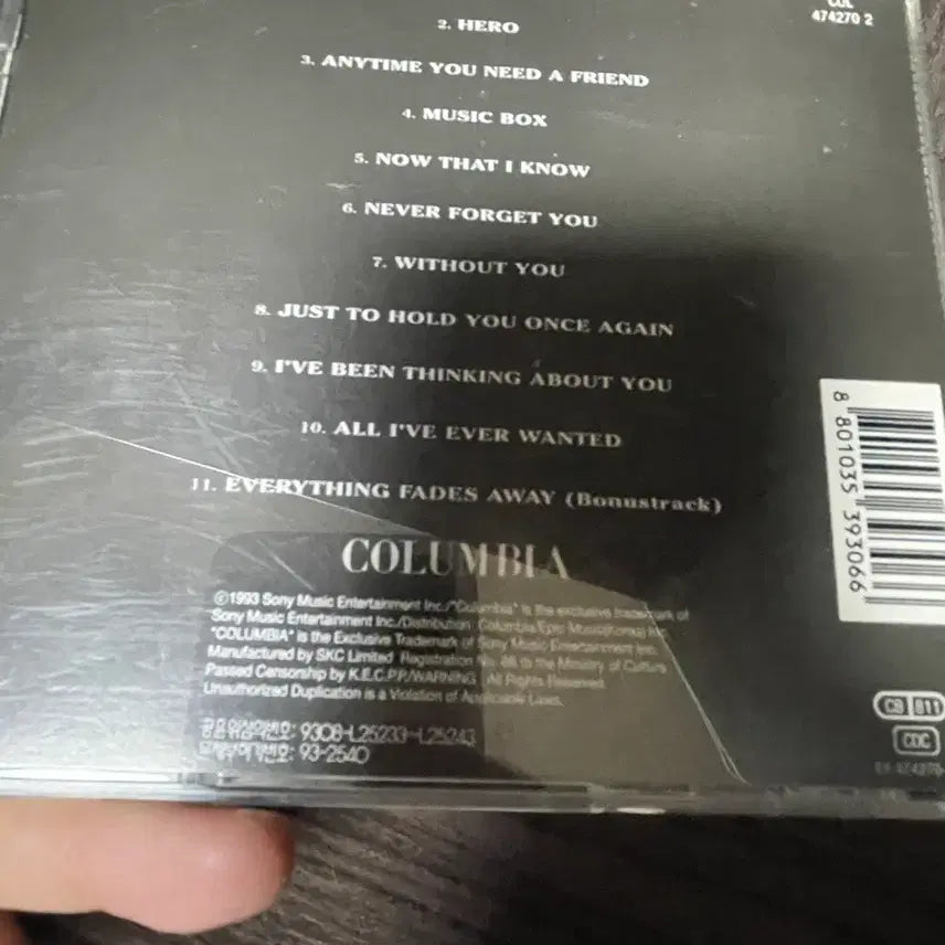 [BUNJANG] Mariah Carey Music Box CD / 머라이어 캐리 MUSIC BOX CD