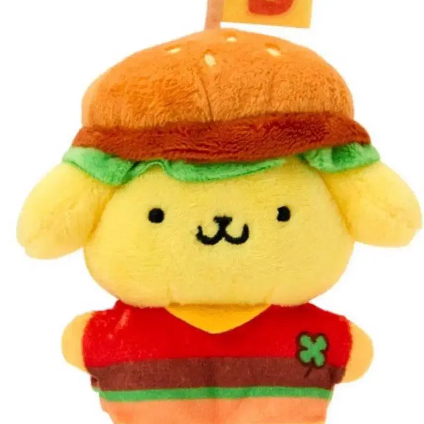 [BUNJANG] Pompompurin Hamburger Staff Uniform Plush / 폼폼푸린 치마포테 햄버거 직원 유니폼 인형  소품 누이 슈퍼 큐트 어드벤처스