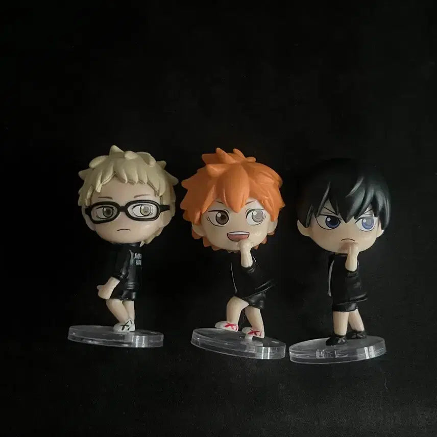 [BUNJANG] Haikyu!! Back View Gacha 3 Types Figure Bundle Set / 하이큐 뒤를돌아봐 가챠 3종 (일괄판매)