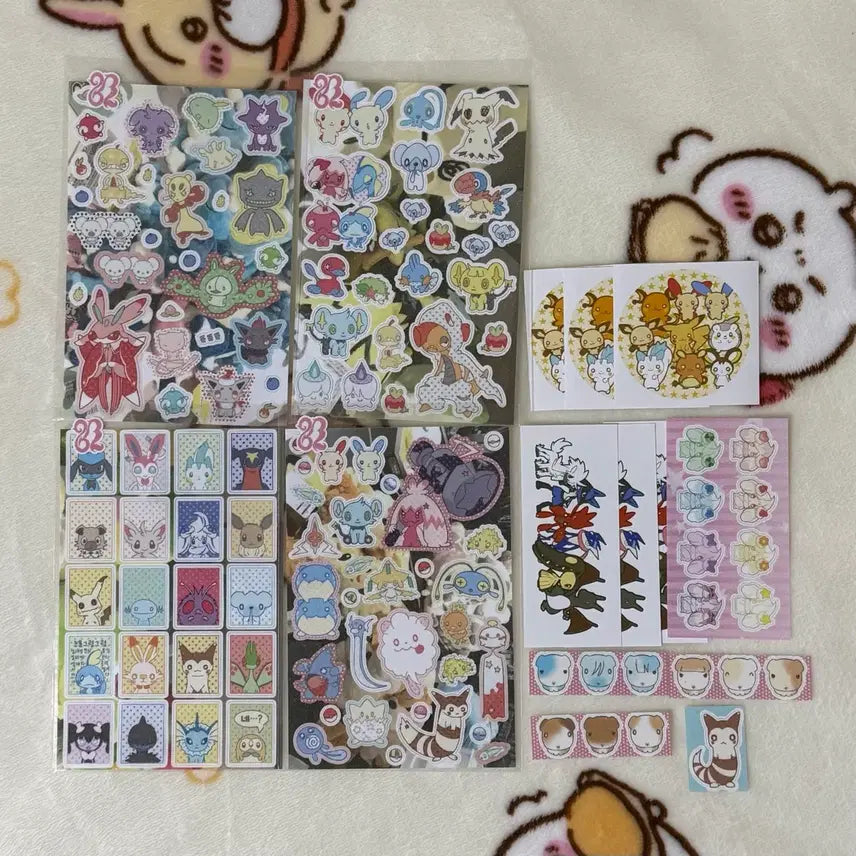 [BUNJANG] Palii Pokemon 2nd Edition Unofficial Stickers Bundle Set / 팔이님 포켓몬 2차 비공굿 스티커 통판 양도
