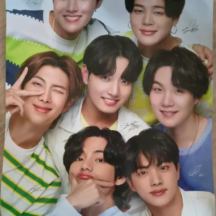 [BUNJANG] BTS Bangtan Boys Chilsung Cider Limited Edition Poster / 한정판] BTS 방탄소년단 칠성사이다 포스터