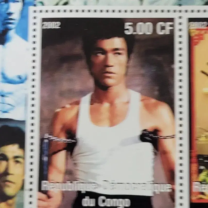 [BUNJANG] Bruce Lee Commemorative Stamp - Martial Art Legend (2002) / 2002년 세계무술계의 거장 이소룡기념 우표 Martial Art Legend  Bruce Lee