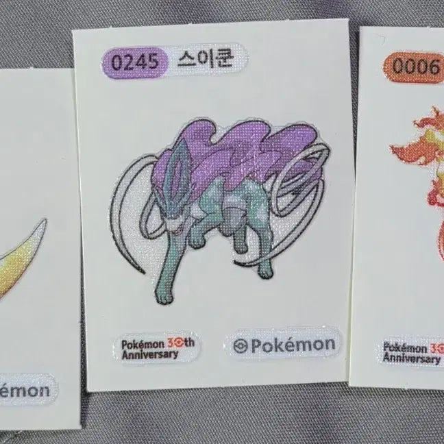 [BUNJANG] Pokemon 3D Stickers (Dragonite, Suicune, G-Max Charizard) / 포켓몬스터 띠부씰 ( 망나뇽 ,스이쿤 ,거다이맥스 리자몽 )