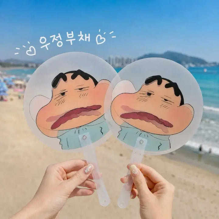 [BUNJANG] Crayon Shin-chan Character Hand Fan / 짱구는못말려 캐릭터 부채 손부채
