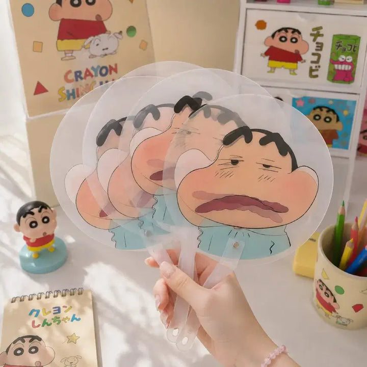 [BUNJANG] Crayon Shin-chan Character Hand Fan / 짱구는못말려 캐릭터 부채 손부채