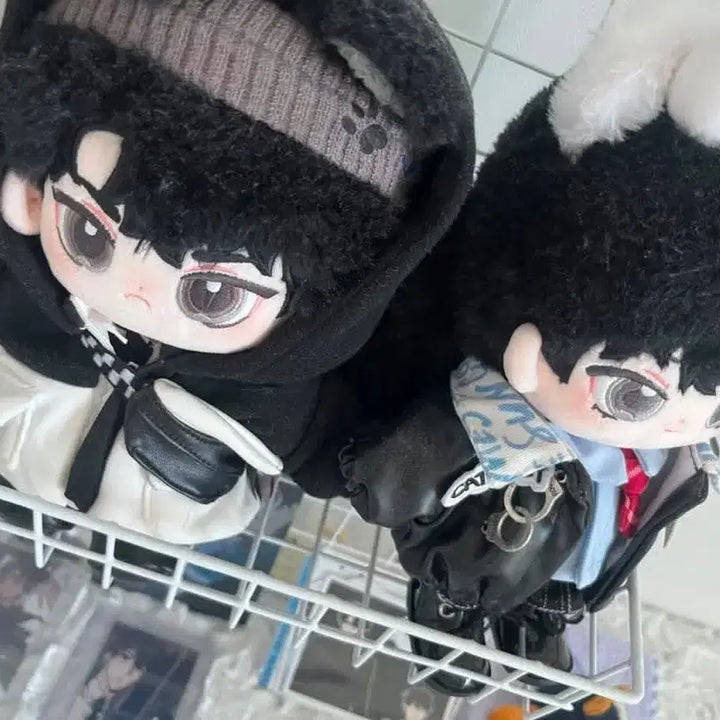 [BUNJANG] Kim Dokja Yoo Joonghyuk 20cm Doll Bundle Set with Doll Clothes / 김독자 유중혁 비공굿 20cm인형 (일괄,인형옷 포함)