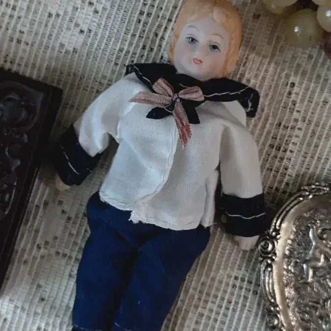 [BUNJANG] Vintage Bisque Doll Sailor Porcelain Doll / 세일러 빈티지 비스크돌 포셀린돌