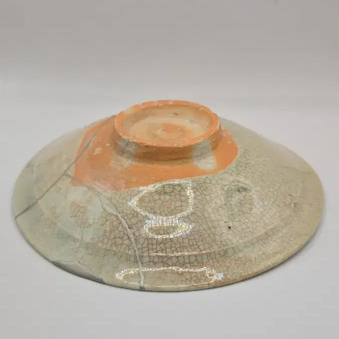 [BUNJANG] Authentic Joseon Early Period Soft-Paste White Porcelain Plate Antique / 진품 조선초기 연질백자 접시 골동품