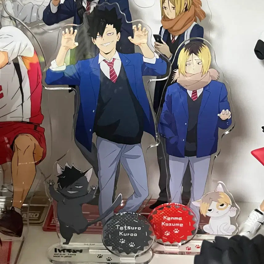 [BUNJANG] Haikyuu!! Animal Mascot Acrylic Charms Kenma Kuroo Set / 하이큐 동물 마스코트 아크릴 켄마 쿠로오