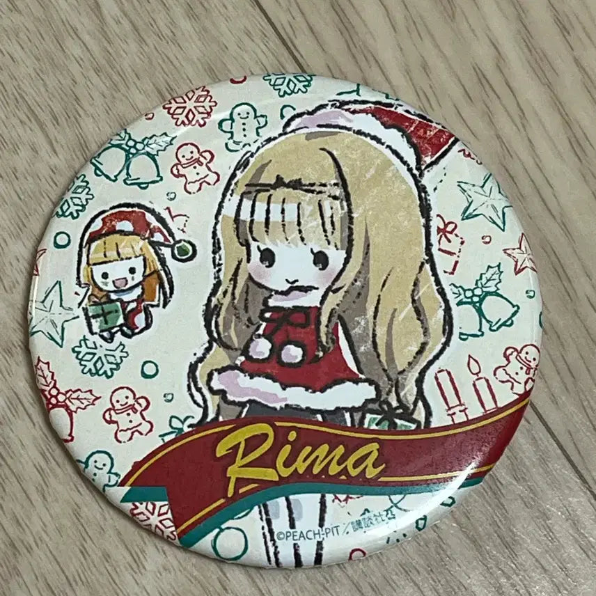 [BUNJANG] Shugo Chara! Christmas Rima Can Badge / 캐릭캐릭체인지 크리스마스 리마 캔뱃지