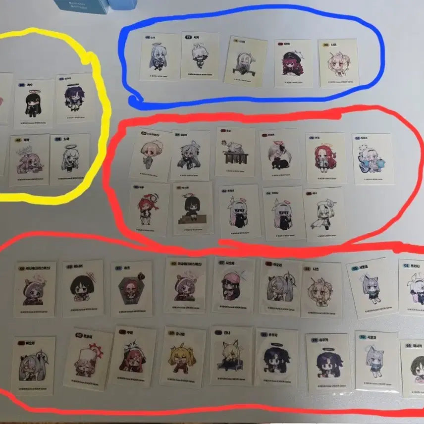 [BUNJANG] Blue Archive Collectible Stickers / 블루아카이브 띠부씰
