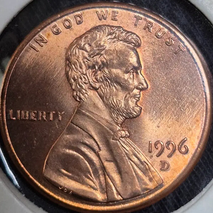 [BUNJANG] 1996 Denver Mint Lincoln Penny Double Die Error Uncirculated Coin / 1996년 덴버 조페청 링컨 페니   더블다이 주조에러 (완전미사용)  주화