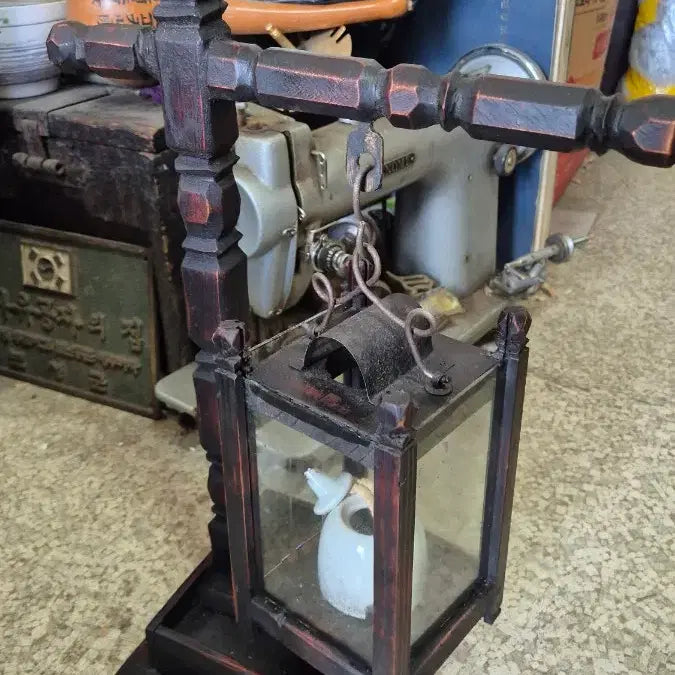 [BUNJANG] Antique Korean Horn Lamp / 31.5   19   51 센치 옛날호롱불