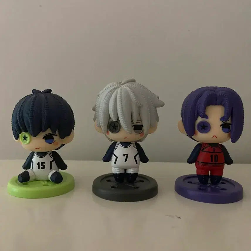 [BUNJANG] Blue Lock Nui Cake Button Gacha Nagisa, Reo, Isagi Bundle Set / 블루록 누이카케 단추가챠 나기 레오 이사기 일괄