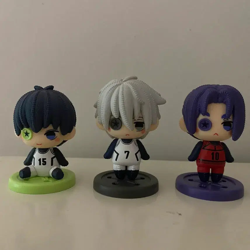[BUNJANG] Blue Lock Nui Cake Button Gacha Nagisa, Reo, Isagi Bundle Set / 블루록 누이카케 단추가챠 나기 레오 이사기 일괄