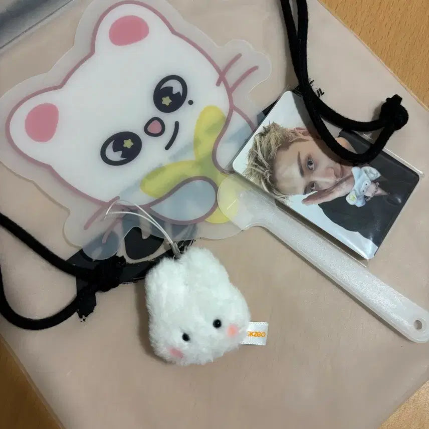 [BUNJANG] Stray Kids Run It Concert Jiniret Ribbit Keychain Photocard Pouch Set / 스트레이키즈 런잇 콘서트 지니렛 리빗 입장기프트