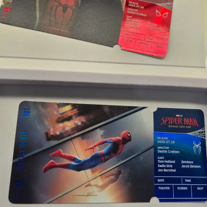 [BUNJANG] Spider-Man: Across the Spider-Verse CineQ Special Ticket Set / 스파이더맨 브랜드 뉴 데이 씨네큐 씨네Q 스페셜 티켓2종