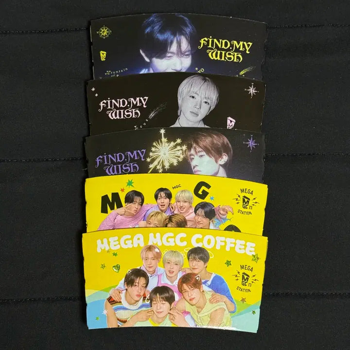 [BUNJANG] NCT WISH Mega Coffee Cup Holder Set (Sion, Yuta, Ryo) / 메가커피 엔시티위시 시온 사쿠야 료 컵홀더 SET