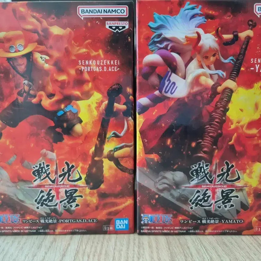 [BUNJANG] One Piece Ace &amp; Yamato Figure Bundle (Sealed) / 원피스 전광절경 에이스 야마토 피규어 미개봉 일괄 판매