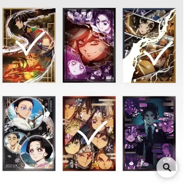 [BUNJANG] Demon Slayer: Kimetsu no Yaiba Ichiban Kuji D Prize Clear Poster Bundle Set / [일괄] 귀칼 귀멸의 칼날 언니의 복수 이치방쿠지 제일복권 D상 클리어 포스터