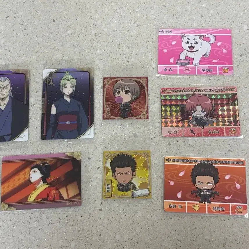 [BUNJANG] Gintama Bandai Wafer Card &amp; Sticker Set / 은혼 반다이 웨하스 카드 &amp; 스티커