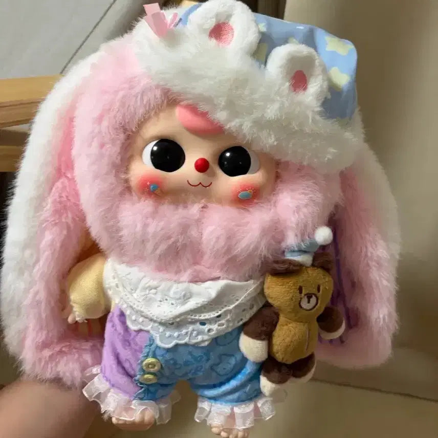 [BUNJANG] Beabathree Cat Mouth Bang Eyes 400% Pajamas Figure / 베이비쓰리 고양이입 땡눈 400% 잠옷