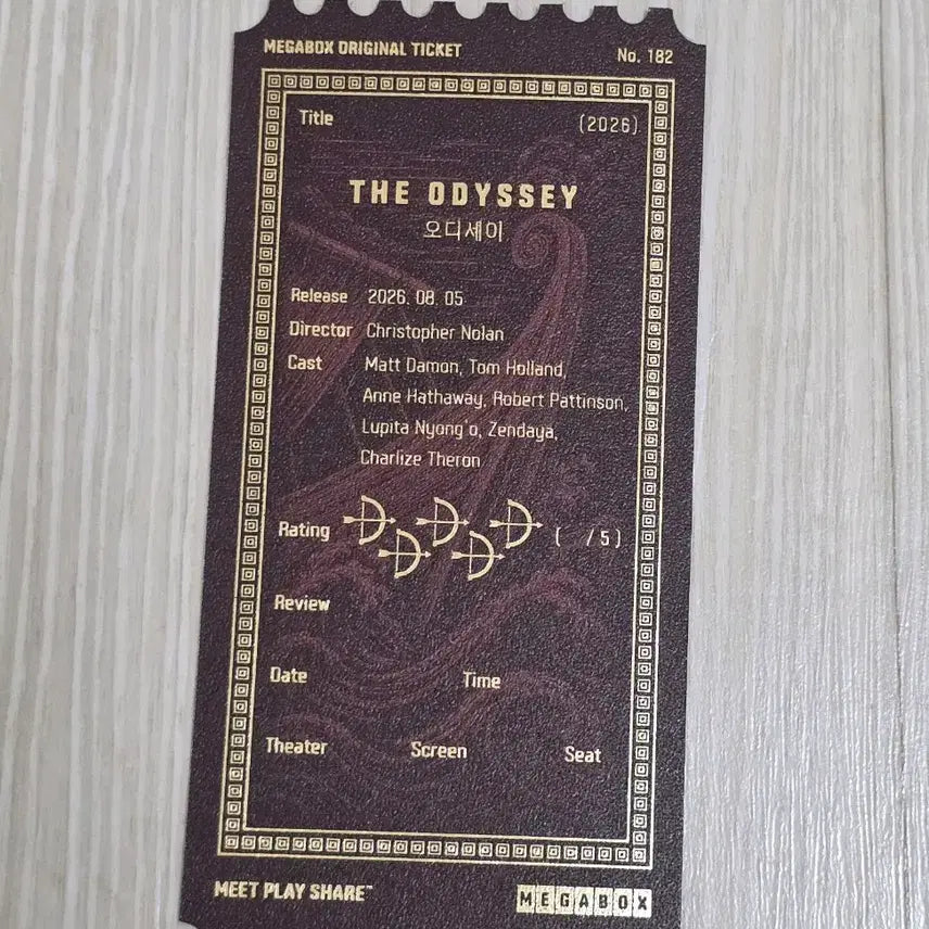 [BUNJANG] Samsung Odyssey Original Ticket / 오디세이 오리지널 티켓 판매