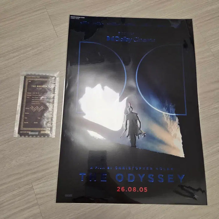 [BUNJANG] Odyssey Dolby Poster, Original Ticket Bundle Set / 일괄) 오디세이 돌비 포스터, 오리지널 티켓