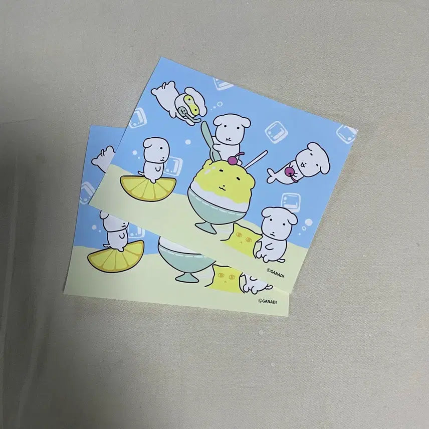 [BUNJANG] Ganadi Sticker 2 Sheets / 가나디 스티커 2장
