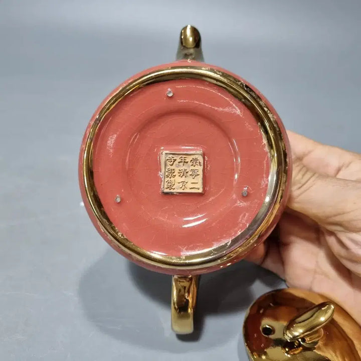 [BUNJANG] Ru Kiln Hongyu Miaojin Porcelain Teapot / 여요 홍유 묘금 도자기 주자