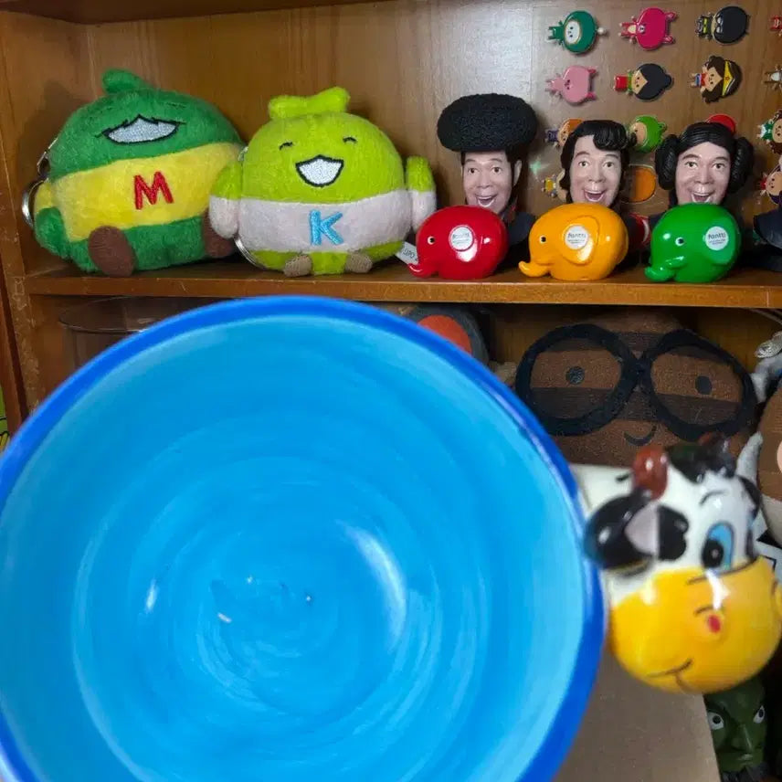 [BUNJANG] Vintage Cow Blue Ceramic Bowl / 빈티지 젖소 파랑 그릇